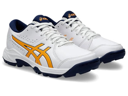 Asics Gel-Peake 2 (White & Stadium Orange) Cricket Shoes