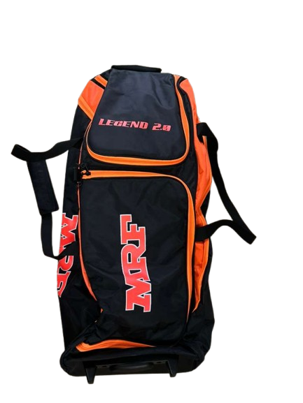 MRF Legend VK 18 2.0 Cricket Kit Bag - Orange and Black (UK Model)
