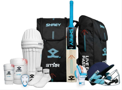 Shrey Star Full Cricket Kit (With Helmet)