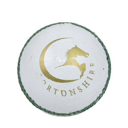 Gortonshire Practice White Cricket Ball - Junior Size 4 3/4 OZ (Pack of 1 )