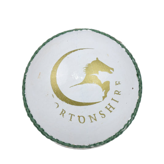 Gortonshire Practice White Cricket Ball - Junior Size 4 3/4 OZ (Pack of 1 )