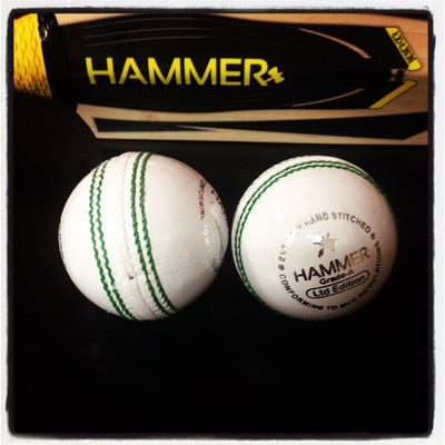 Hammer LE White Cricket Ball- Junior Size 4 3/4 OZ (Pack of 1)