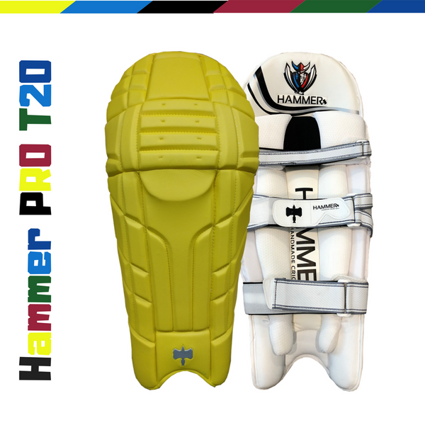 Hammer Pro T20 Cricket Batting Pads 2018 Yellow