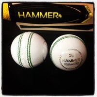 Hammer Pro/Match White JUNIOR Cricket Ball - Junior Size 4 3/4 OZ (Pack of 1)