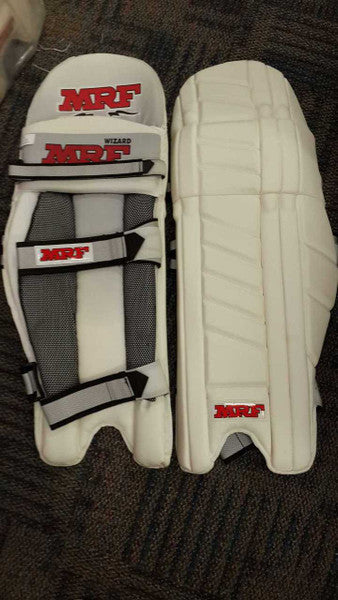 The MRF Wizard Batting Pads made by MRF