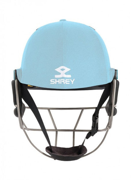 Shrey Master Class AIR 2.0 Cricket Helmet - Titanium - Sky Blue