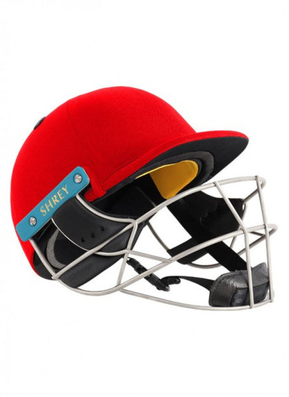 Shrey Master Class AIR 2.0 Cricket Helmet - STEEL  -Red