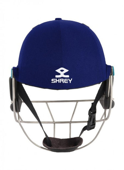 Shrey Master Class AIR 2.0 Cricket Helmet - STEEL  -Royal Blue