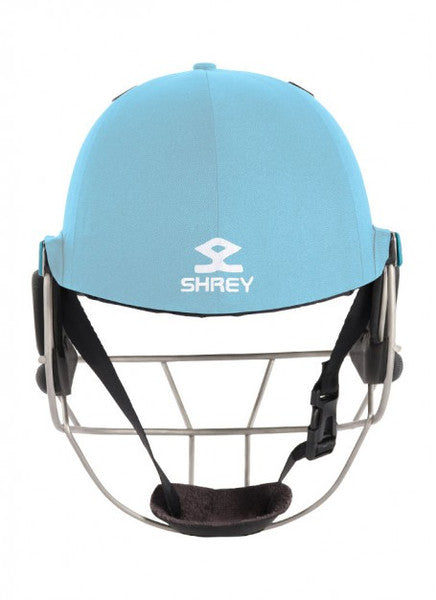 Shrey Master Class AIR 2.0 Cricket Helmet - STEEL  -Sky Blue