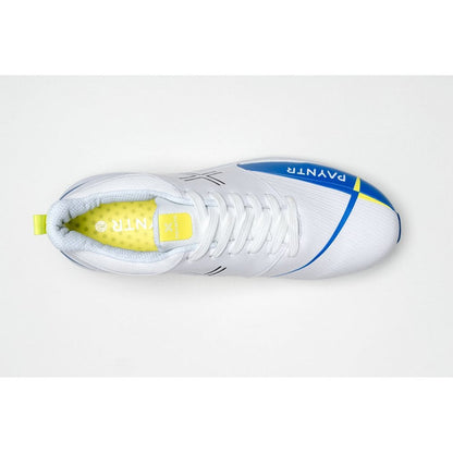 Payntr V SPIKE (White & Blue) Cricket Shoes