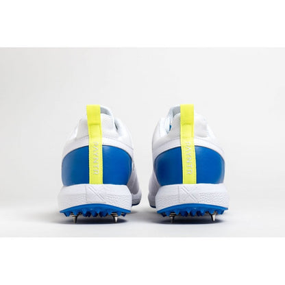 Payntr V SPIKE (White & Blue) Cricket Shoes