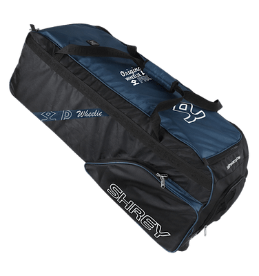 Shrey PRO Wheelie Cricket Kit Bag- Black & Blue