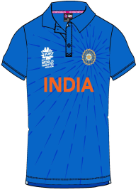 ICC Mens India Polo - Poly TWC 5 (T20 - 2016 - Indian Sizes)